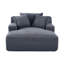 Fauteuil-lit Comfy Sleeper en velours côtelé gris-990049377