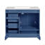 Meuble-lavabo traditionnel 36 po avec lavabo en céramique, armoire de salle de bain avec deux portes à fermeture douce et quatre tiroirs-1055632052