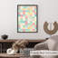 «Abstract Abtract Pastel Squares II», reproduction d'art rétro sans cadre-882633565