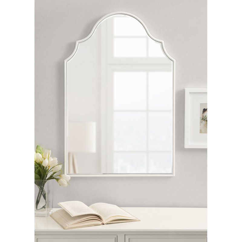 Aleeza Arch Mirror, 30" x 20", White