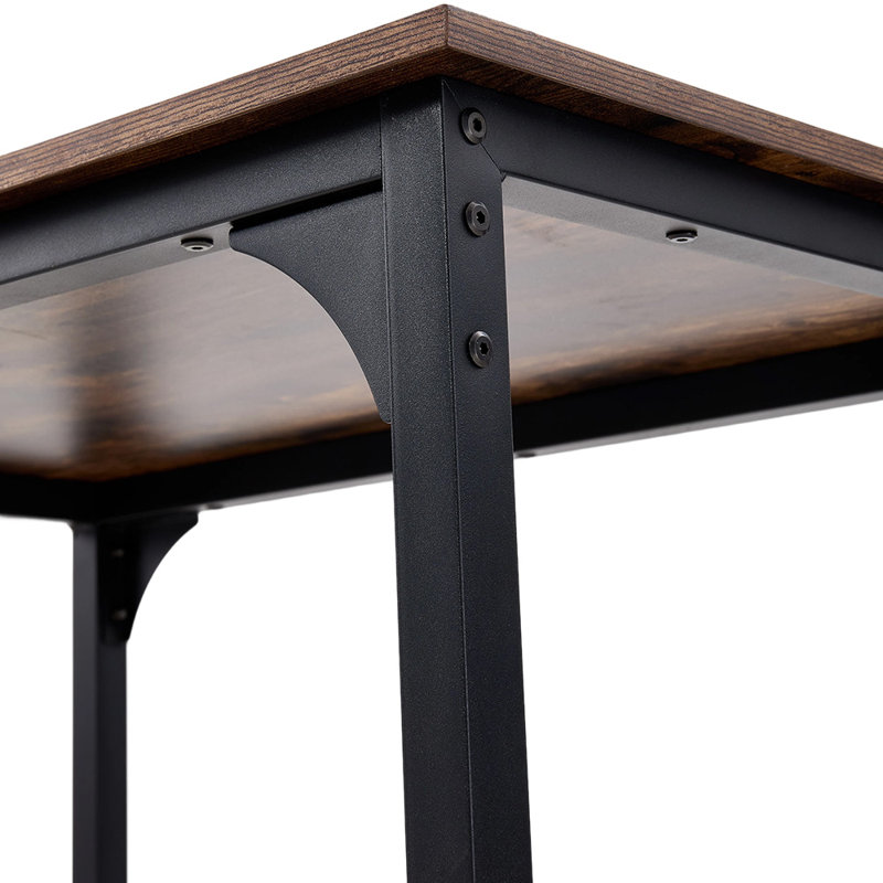 2 - Person Dining Set, Brown, Brown/Black
