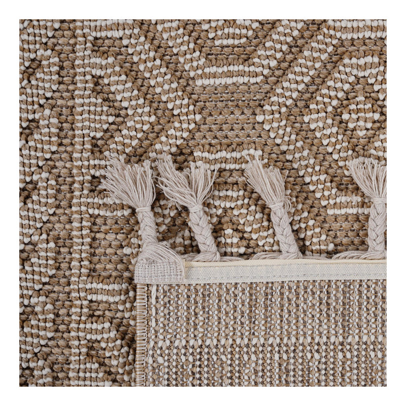 Collection Mocha / Indoor / Outdoor Area Rug, Rectangle 4' x 6'2"