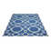 Pindall Geometric Tufted Navy Blue Outdoor Area Rug