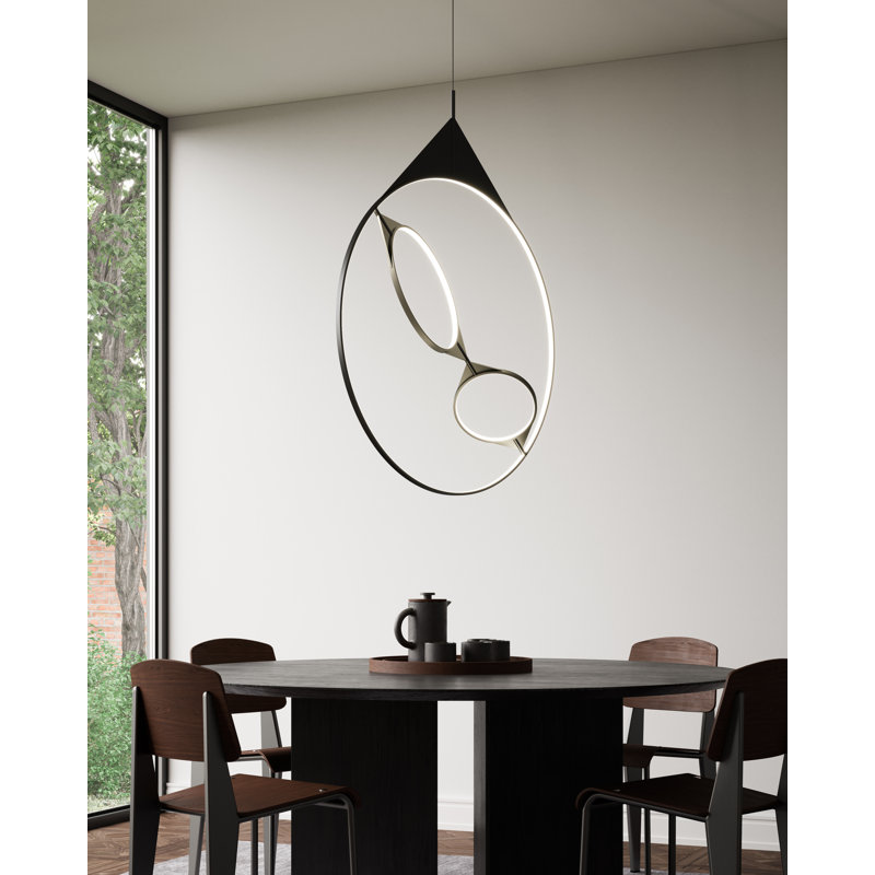 Serif 3 - Light LED Chandelier, 152.88" H x 23.75" W x 9.75" D