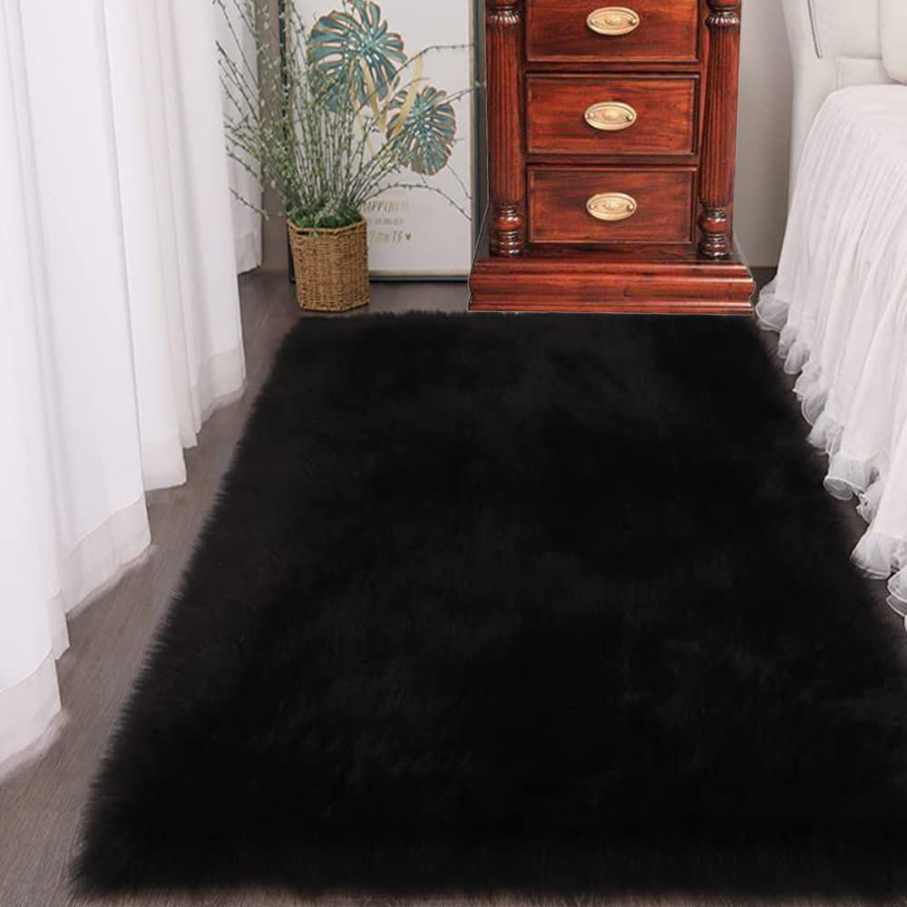 Avajo Solid Colour 90cm X 60cm Area Rug