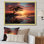 Coucher de soleil harmonie en Afrique - art mural sur toile Sunset