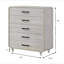 Meuble de rangement contemporain en bois avec 1 commode et 1 tiroir