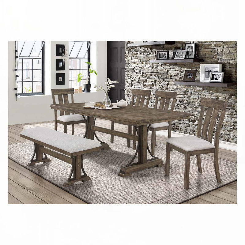 Chaise rembourrée en tissu 2 pièces