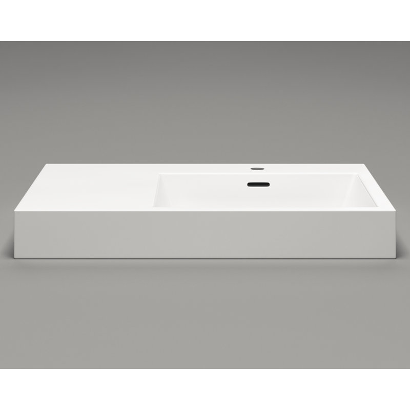 Lavabo de salle de bain encastré en porcelaine vitrifiée 29,5 pouces Cantrio PS-506