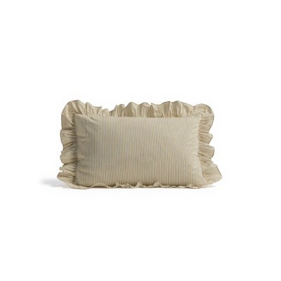 Striped Sand Rectangular Throw Pillow Cover