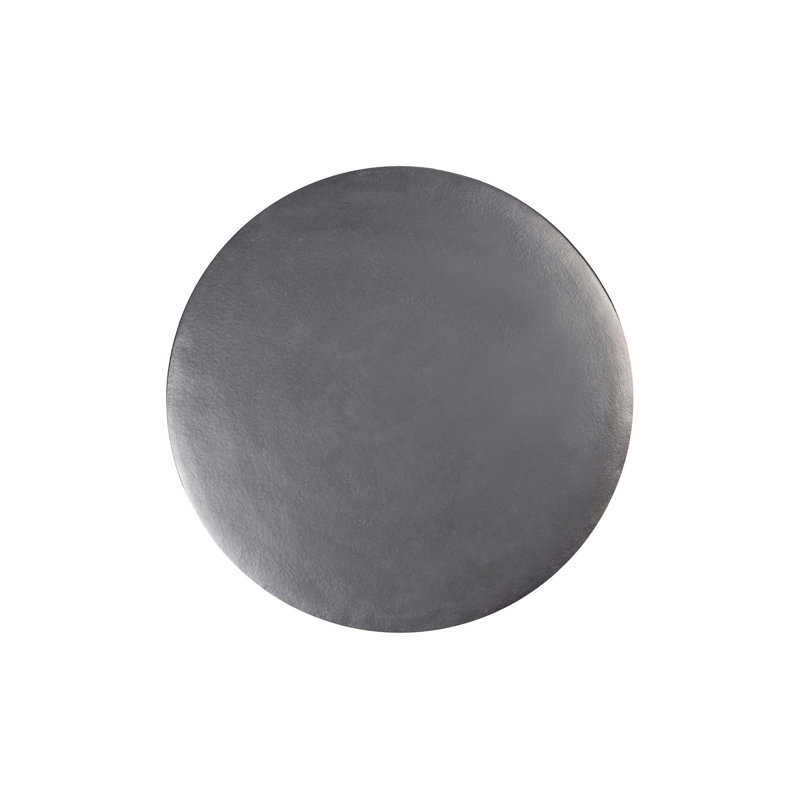 Provenance Signature Outdoor Round Side Table, Pewter
