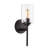 Demitri 13" 1-Light Farmhouse Industrial Metal/Glass Cylinder LED Sconce-285712411