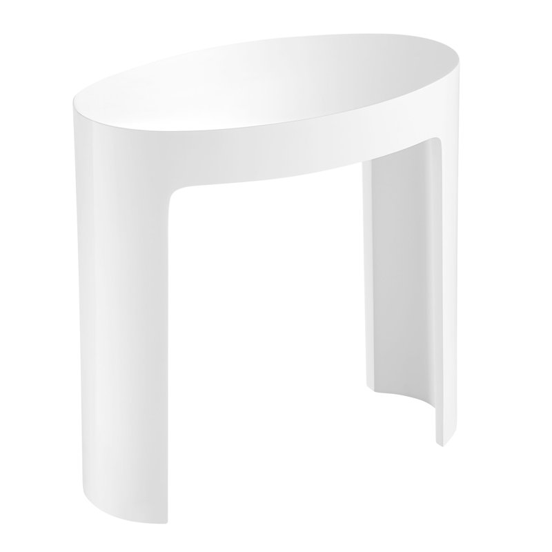 Banc de douche en résine 16,9 po de largeur, Blanc