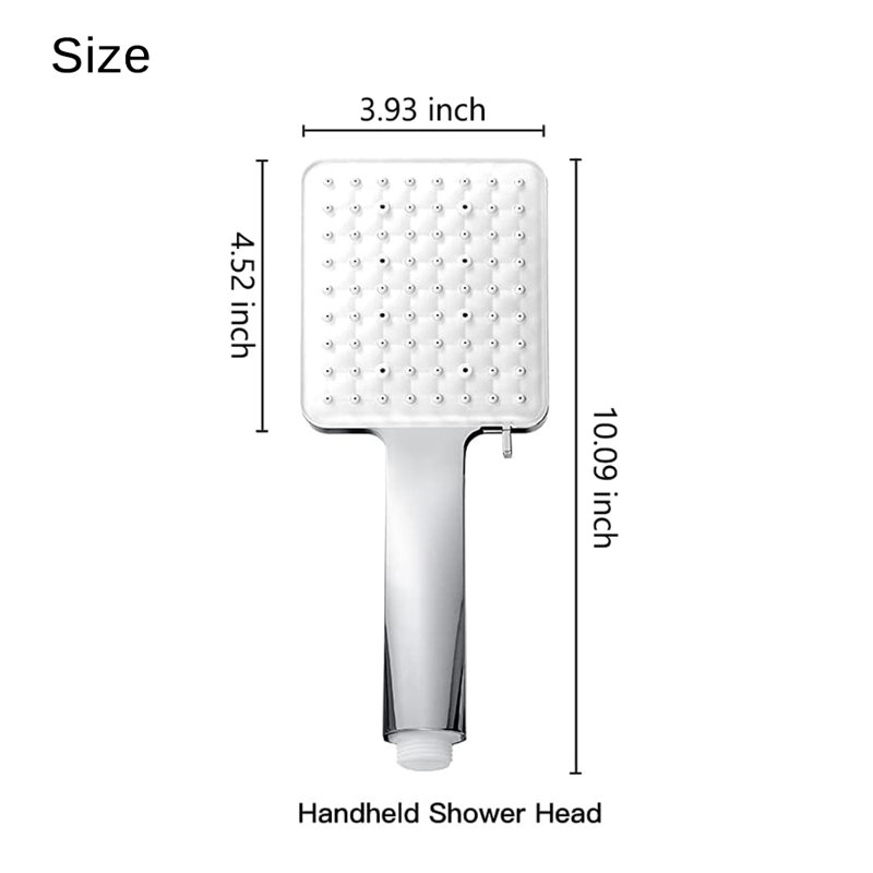 Système de pomme de douche à main double / standard, Chrome