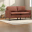 Causeuse compacte en cuir 55,91 pouces Comfort First