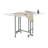 58.75'' x 36.5'' Foldable Craft Table with Wheels
