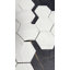 Bianco Dolomite 4 "hexagonal brillant