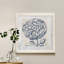 Indigo floral sur lin III - Toile encadrée de qualité supérieure - Toile encadrée de qualité supérieure - reproduction de cadre photo-2080313904-2143341344-2080362191