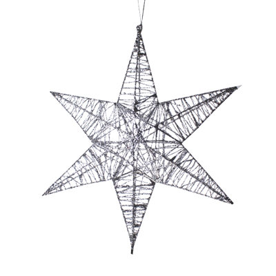 Metal Astrology & Stars Holiday Shaped Ornament