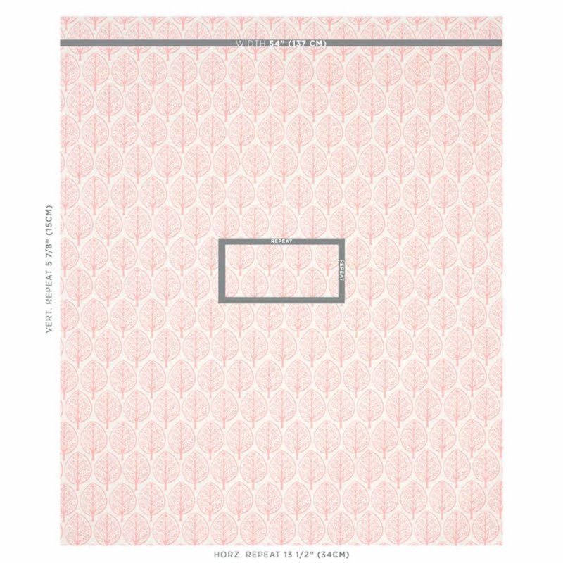 Tissu Schumacher x Molly Mahon Mini Burchetts, Rose