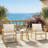 Nordic Style Patio Set,3 Piece Outdoor Bistro Set