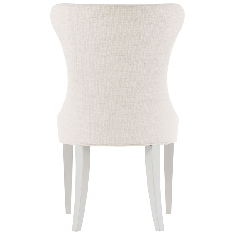 Silhouette 19'' H Tufted Upholstered Side Chair, White