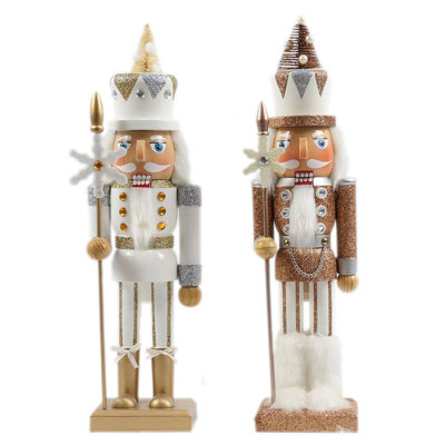 2 Piece Snowflake Soldier Nutcracker Set