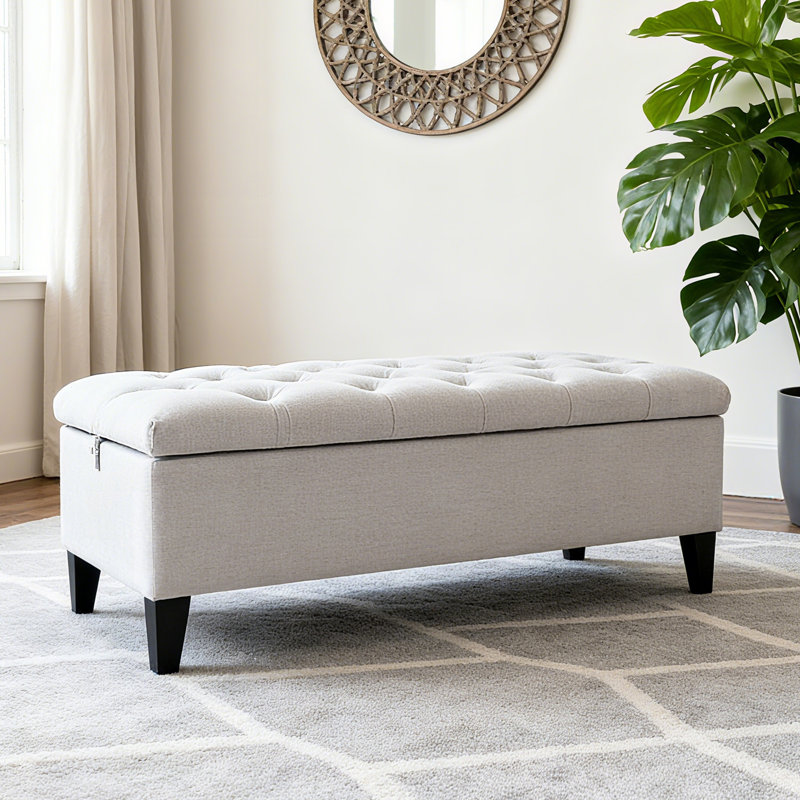 Banc avec rangement, Gris