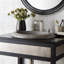 Cuyama Slate Stone Handmade Oval Drop-In Bathroom Sink-113450288