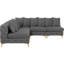 99" Wide Velvet Symmetrical Modular Corner Sectional-82749481