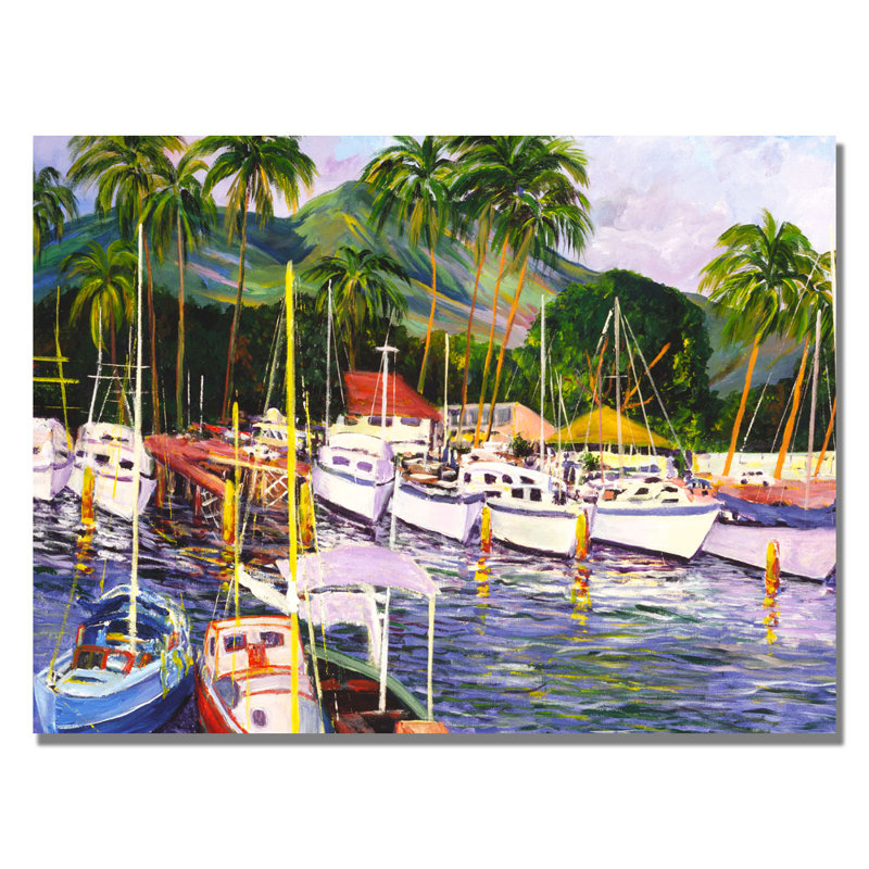 « lahaina maui » par manor shading, reproduction d’art sur toile, H 18 po x l 24 po x P 2 po