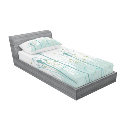 Dandelion Microfiber Floral Sheet Set