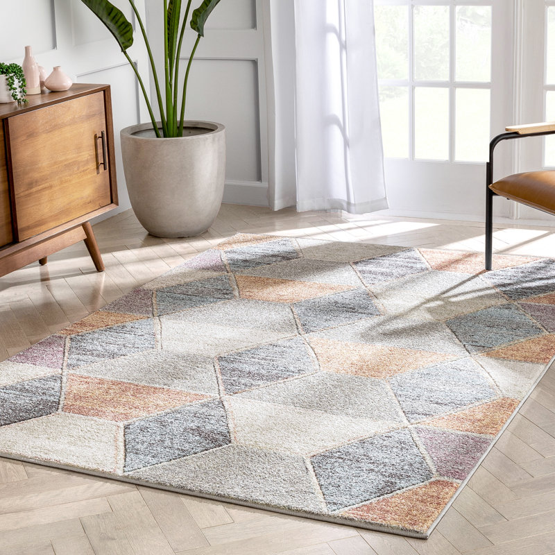 Whoa! Geometric Synthetic Area Rug, Rectangle 160 x 220cm