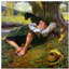 Barefoot Boy Daydreaming by Norman Rockwell - Wrapped Canvas Painting-42154146-101431451