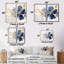Hibiscus bleu et blanc, harmonie tropicale, fleurs I - grande toile murale florale-322958705-322958706-322958707