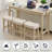 4-Piece Bar Table Set With Outlet & 3 Stools,Stylish Dining Table & Chairs-165876042