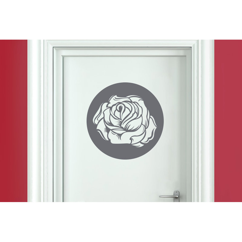 Plants & Flowers Wall Decal, Grey