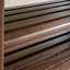 Tabouret à langer en noyer noir