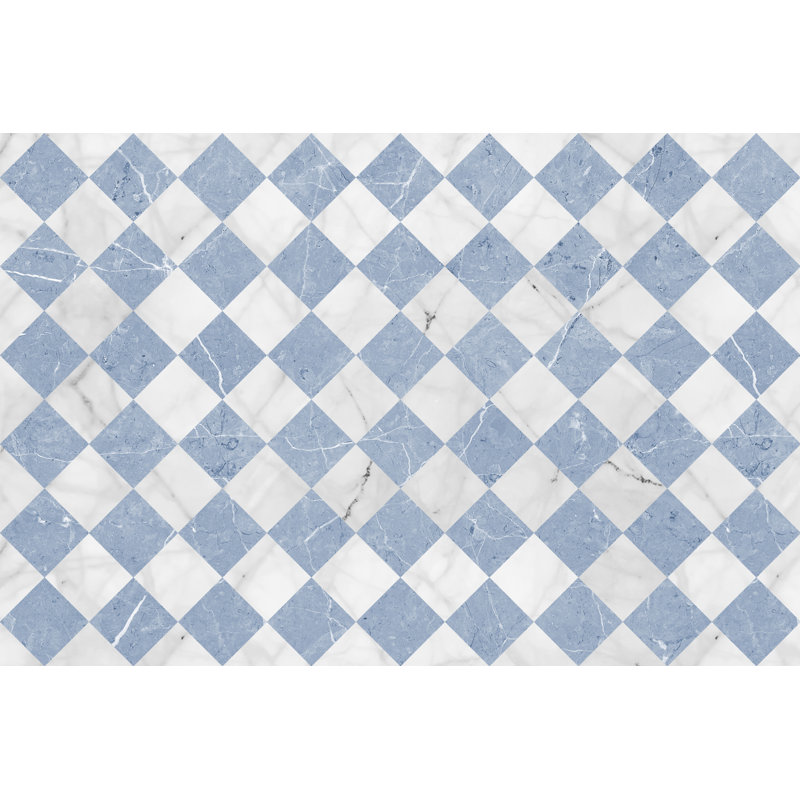 Romet Geometric Vinyl Machine Printed Area Rug, Rectangle 200 x 300cm