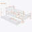Twin Wood Platform Bed with Guardrails on Both Sides and Two Storage Drawers-59393766