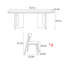 Ensemble de table à manger rectangulaire décontracté simple-106922802