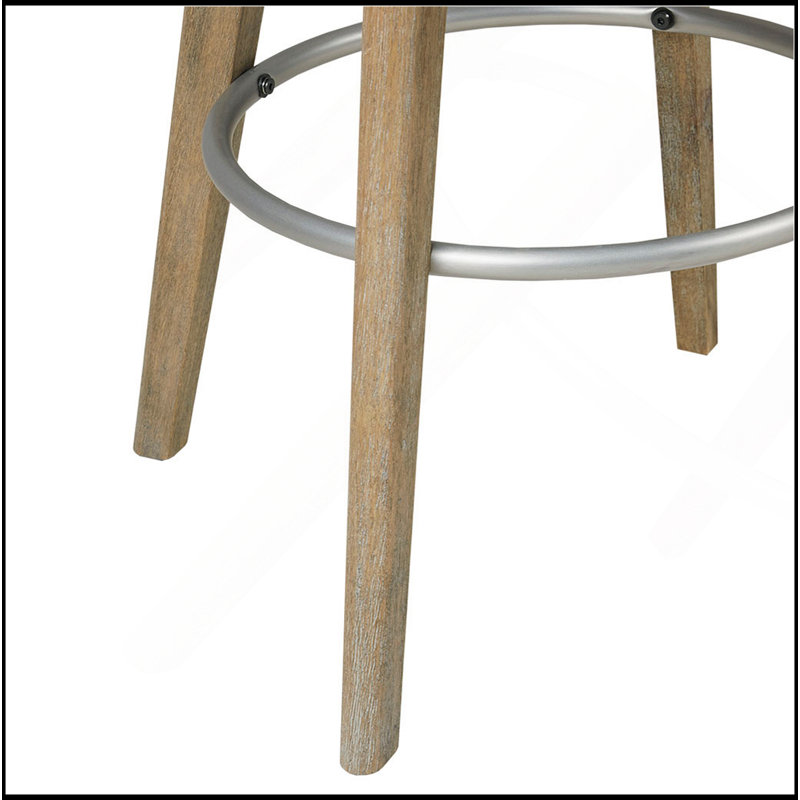 Tabouret de comptoir avec siège pivotant, Rose