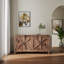 Armoire décorative 4 portes avec 4 portes et 4 tablettes ouvertes -2054167251