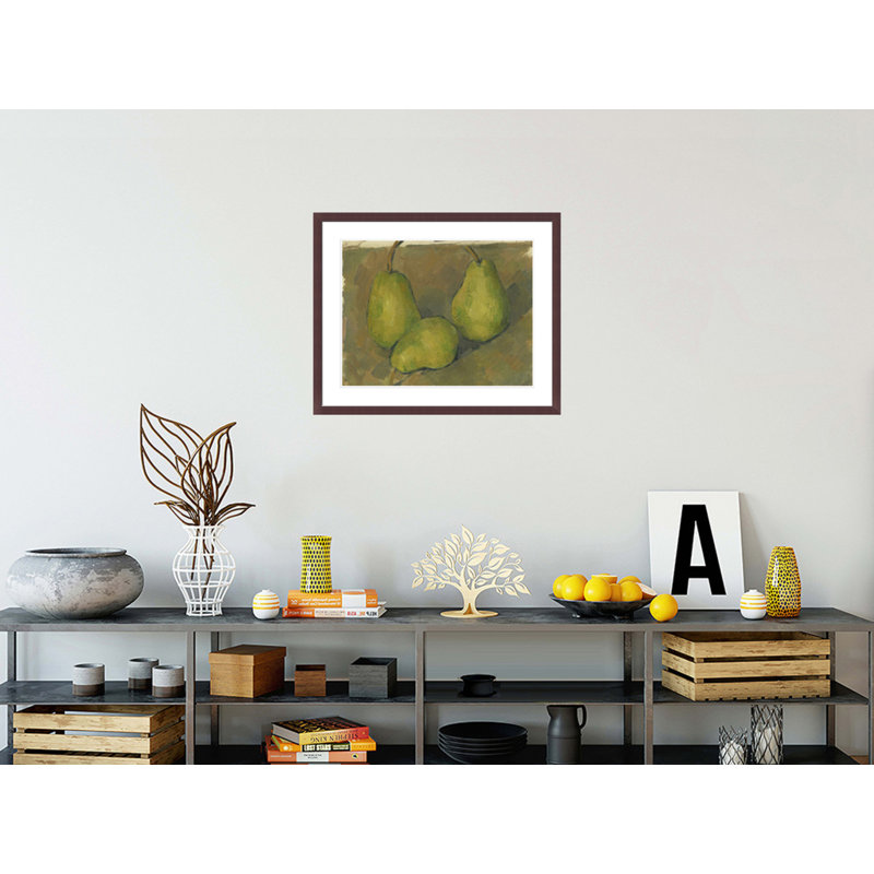 «Three Pears» par Paul Cézanne, impression giclée sur cadre, H 23,25 po x l 29,5 po