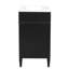 Meuble-lavabo 24 po avec lavabo supérieur, meuble-lavabo moderne avec 2 tiroirs et un tiroir basculant, meuble-lavabo simple-306761828