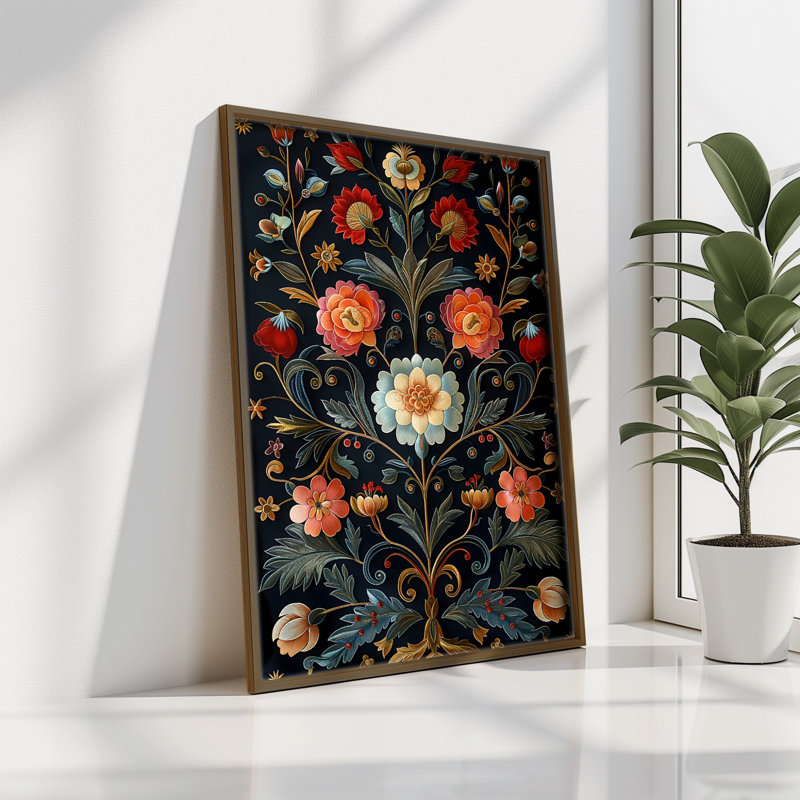 Élégante peinture décorative en panneau de fibres à densité moyenne, 13,8 x 18,5 x 0,1 pouces | 100% panneau de fibres à densité moyenne avec épaisseur de 3 mm, cadre 100% bois de pin | Œuvre d'art imprimée aux UV pour une décoration élégante, parfaite pour le salon ou le bureau