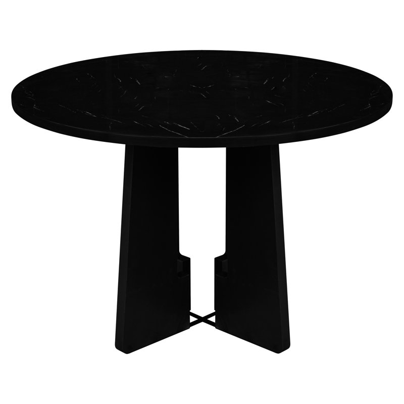 Table de salle à manger ronde pour 4 personnes, table de salle à manger de cuisine moderne, table de salle à manger ronde de 43 pouces pour le salon de la cuisine