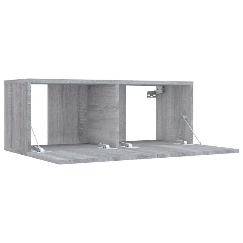 Ivena Unfinished TV Stand for TVs up to 32", Grey Sonoma
