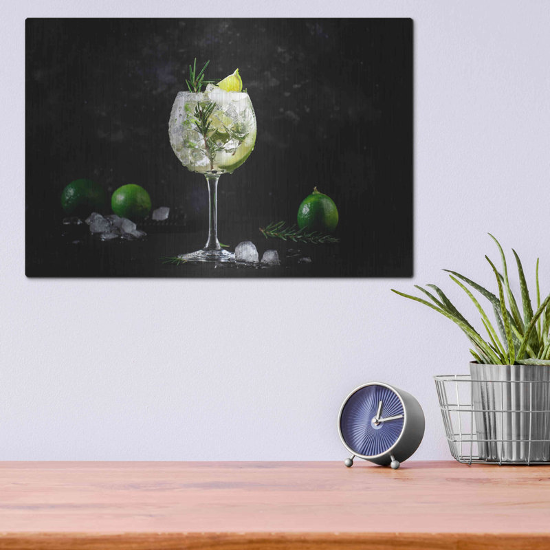 Ivy Bronx «Gin and Tonic» par Epic Portfolio, art mural en métal, H 12 po x l 16 po