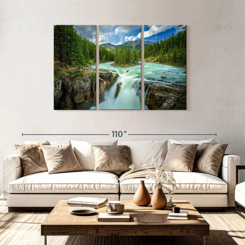 Alvord Upper Sunwapta Falls, H 48 po x l 74 po